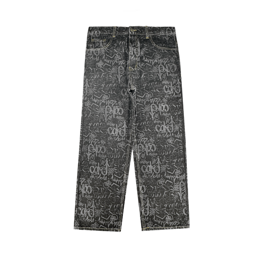 CSC x COCA - COLA GRAFITTI DENIM JEANS