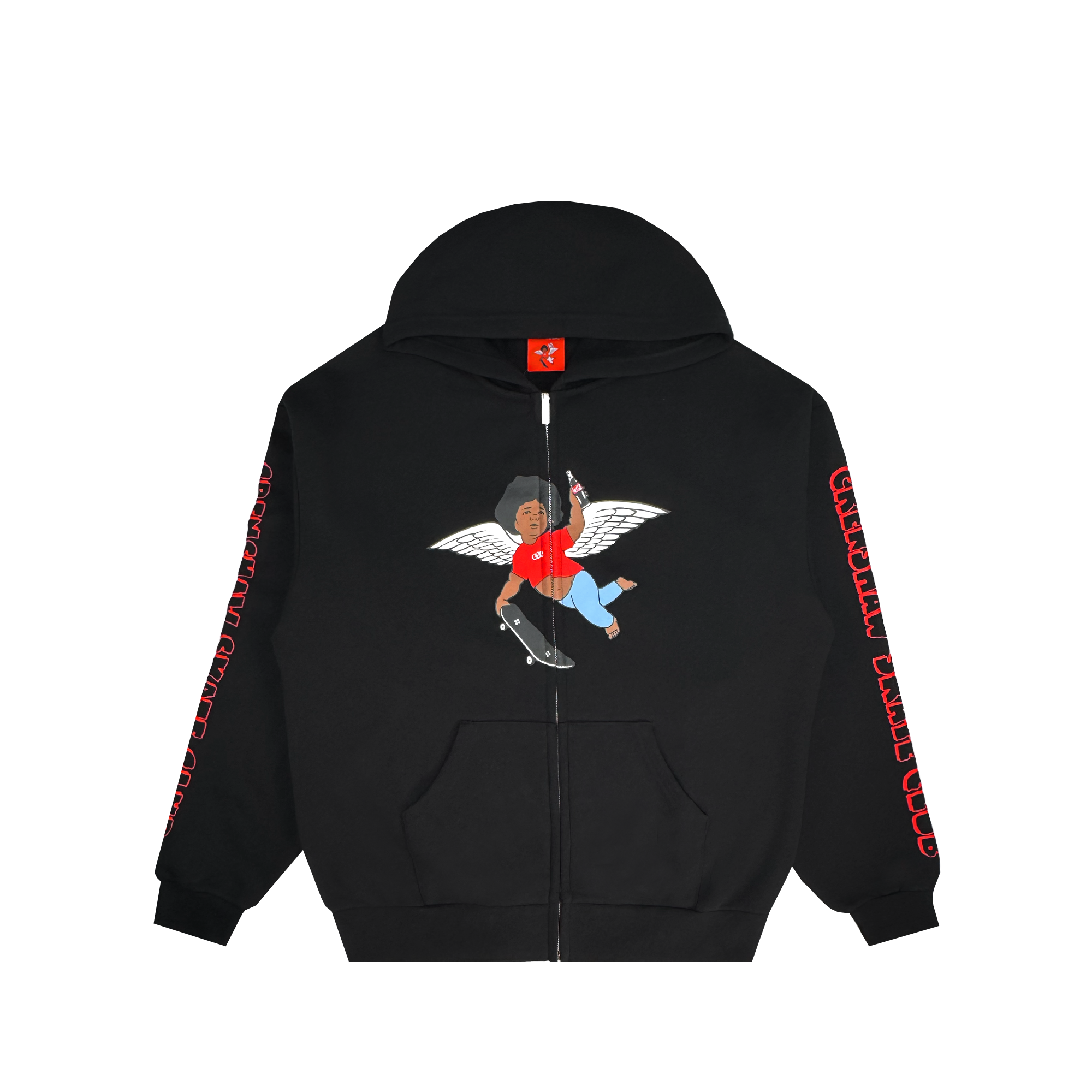 CSC x COCA - COLA ANGEL ZIP HOODIE – Crenshaw Skate Club 90008 CSC x COCA - COLA ANGEL ZIP HOODIE – Crenshaw Skate Club 90008