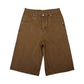 PLAID POCKET SHORTS - BROWN