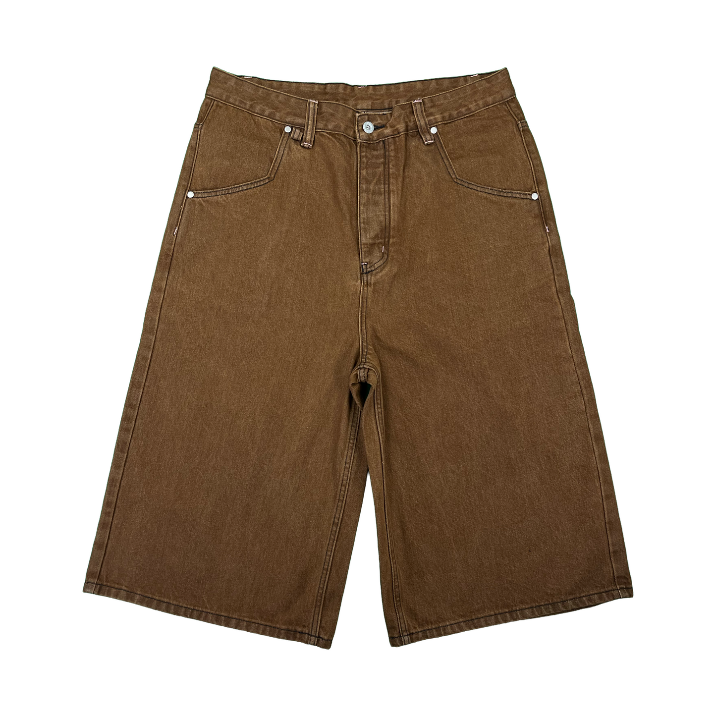 PLAID POCKET SHORTS - BROWN