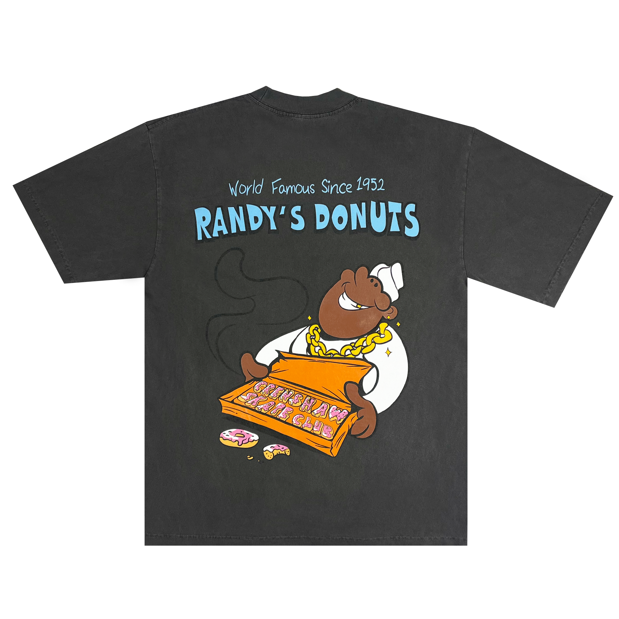 CSC x RANDY'S DONUT BOX TEE – Crenshaw Skate Club 90008 CSC x RANDY'S DONUT BOX TEE – Crenshaw Skate Club 90008