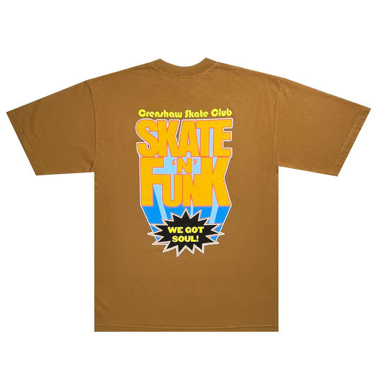 Crenshaw Skate Club x Browns Stack T-Shirt - Purple