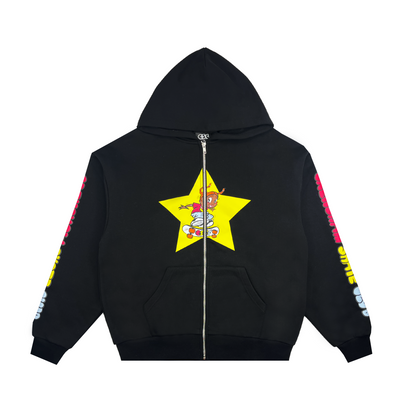 Star Girl Zip Hoodie